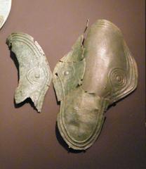 Iberian bronze greaves fragment from 5th century BC