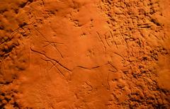 Reproduction of zoomorphic and geometric motifs from the Fosca cave (la Vall d'Ebo), Upper Paleolithic.