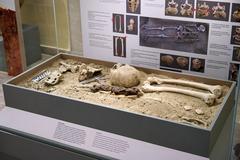 Remains of the Phaleron rider at the Archaeological Museum of Piraeus