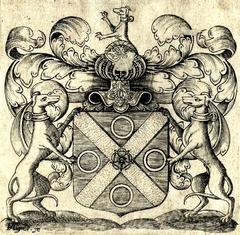 Coat of arms of Antoine Rancher de La Ferrière et Foucaudière, maître des requêtes, 1580