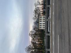 Scenic view of St Petersburg at sunset with architectural landmarks and reflections in water