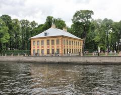 Panoramic view of Tsentralny District in St Petersburg, Russia