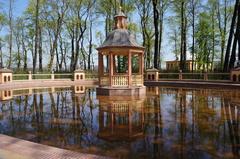 Garden pavilion near the pond in the Summer Garden, Saint Petersburg