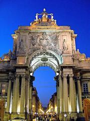 Arco do Triunfo da Rua Augusta in Lisbon, Portugal