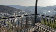 Geissberg-Chänzeli viewpoint in Baden, Switzerland