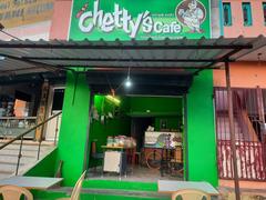 Chetty's Cafe exterior in Pondicherry