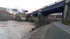 Fiume Tevere river in Rome in 2016