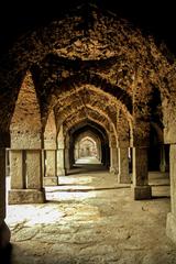 Interior view of Khirki Masjid in Delhi