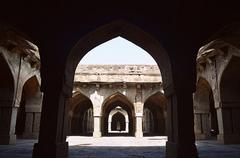 Archways of Khirki Masjid in Delhi