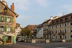 Central area of Nyon, Switzerland