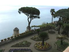 Villa Rufolo garden in Ravello on the Amalfi Coast