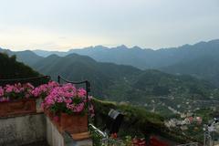 scenic view from Villa Rufolo in Ravello