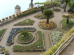 View of the Amalfi Coast from Villa Rufolo gardens in Ravello