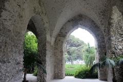 Ravello Villa Rufolo garden with its iconic architecture