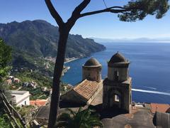 View of the Amalfi Coast from Villa Rufolo in Ravello