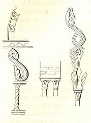 Woodcut illustration of Ravello Palazzo Rufolo arcades and courtyard details from 1860