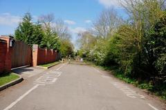 Access road to Kingsbury Water Park