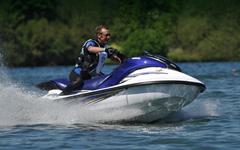 Jet Ski speeding on water