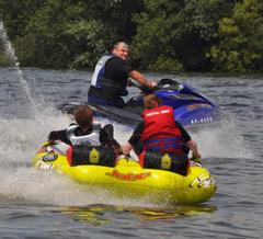 Jet ski and doughnut ride at Kingsbury Water Park