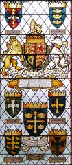 Kingston Museum memorial window commemorating King Edward the Elder's Millenary coronation