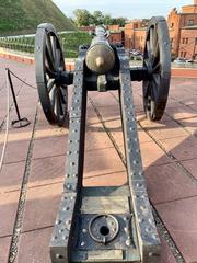 Cannons at Kościuszko Mound in Kraków, Poland