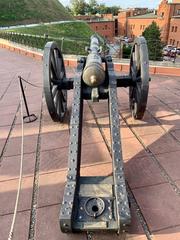 Cannons at the Kościuszko Mound in Kraków, Poland