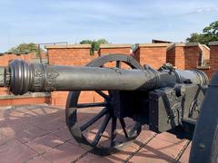 Cannons at the Kościuszko Mound in Kraków, Poland