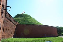 bird’s-eye view of Kościuszko Mound in Kraków