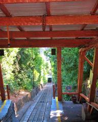 Funicular at Cerro San Cristóbal from Estación Cumbre, Santiago, Chile, 2009