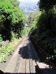 Cerro San Cristobal funicular cable cars in Santiago, Chile