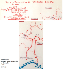 1944 German troop retreat routes map