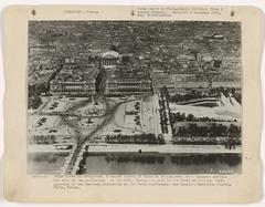 historical aerial view of the city of Langres, France