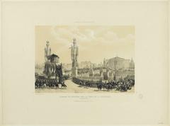 Funeral procession of Emperor Napoleon crossing the Pont de la Concorde in Paris