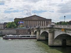 French National Assembly building near the Seine River