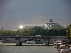 Grand Palais and Pont de la Concorde on the Seine River, Paris