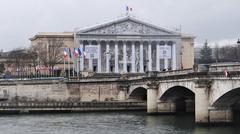 Palais Bourbon in Paris under renovation, March 2022