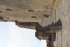 Castel dell'Ovo in Naples with clear blue sky