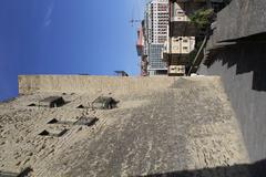 Castel dell'Ovo in Naples with a view of the Tyrrhenian Sea