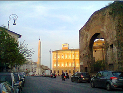 Archaeological artifacts inside San Giovanni Addolorata Hospital