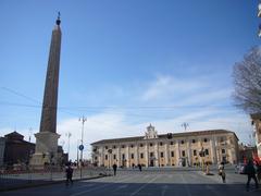 Roma Piazza San Giovanni with Ospedale del Salvatore and Obelisk