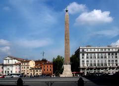 Piazza del Laterano obelisk and surrounding buildings