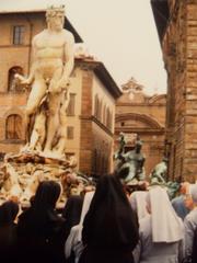 Panoramic view of Florence, Italy with the Cathedral of Santa Maria del Fiore in the center