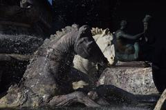 Fountain of Neptune in Florence Italy