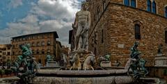 Firenze Florence Piazza della Signoria Neptune's Fountain