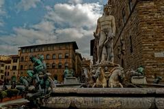 Piazza della Signoria in Florence with Fontana del Nettuno