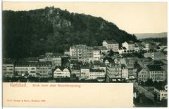 Karlsbad view towards Hirschensprung in 1905