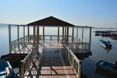 View of Rawal Lake from Lake View Park in Islamabad