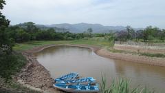 Rawal Lake viewpoint with boating area