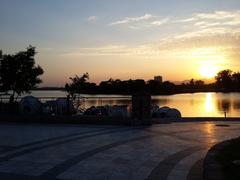 Sunset at Lake View Park in Pakistan