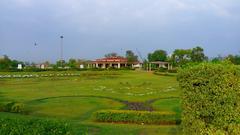 Lake View Park in Islamabad with clear blue sky and lush greenery